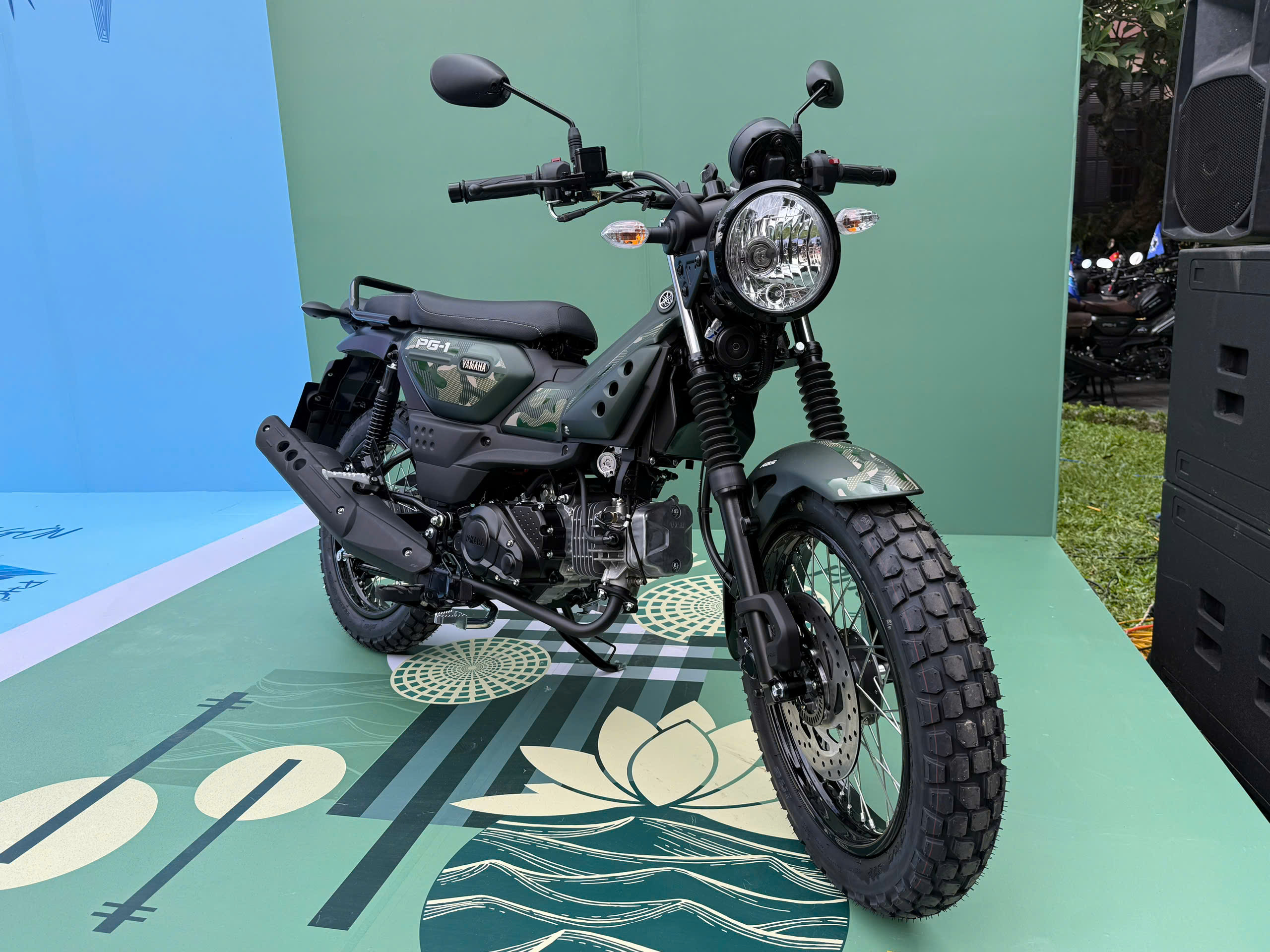 Chi tiết Yamaha PG-1 ABS 2026 bản giới hạn màu Xanh camo cực chất