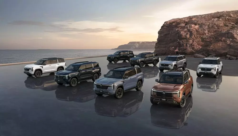 Các lựa chọn màu sắc của Mitsubishi Pajero 2027