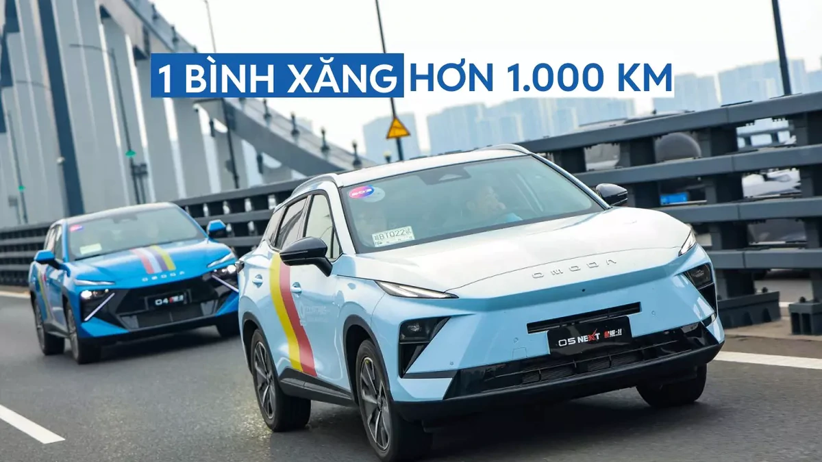 Xe hybrid OMODA chạy hơn 1.000 km với một bình xăng trong hành trình thử nghiệm thực tế
