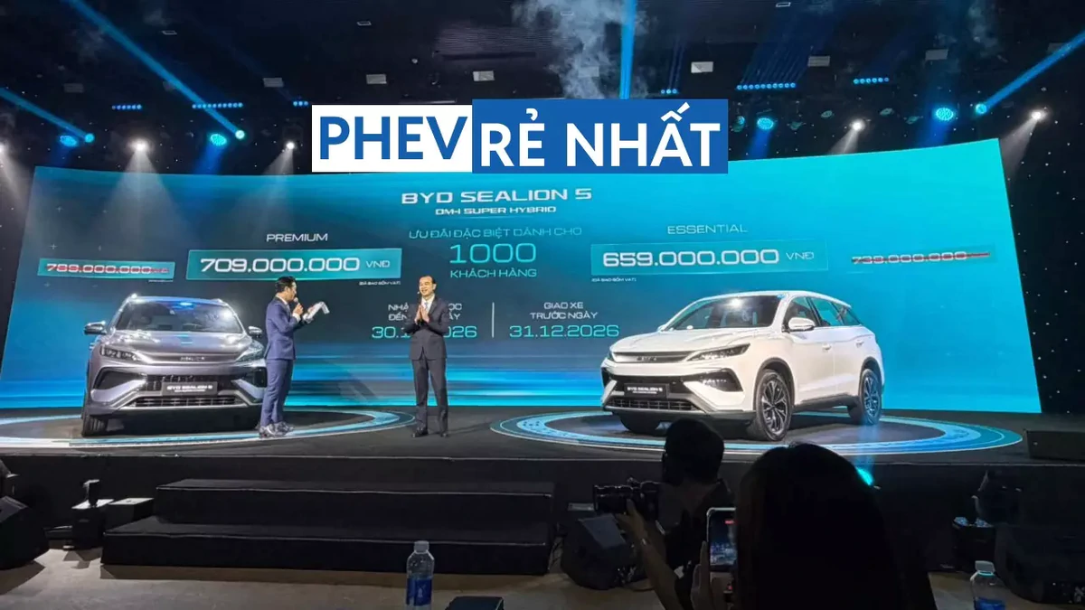 Chốt giá từ 659 triệu đồng, BYD Sealion 5 trở thành mẫu PHEV rẻ nhất Việt Nam